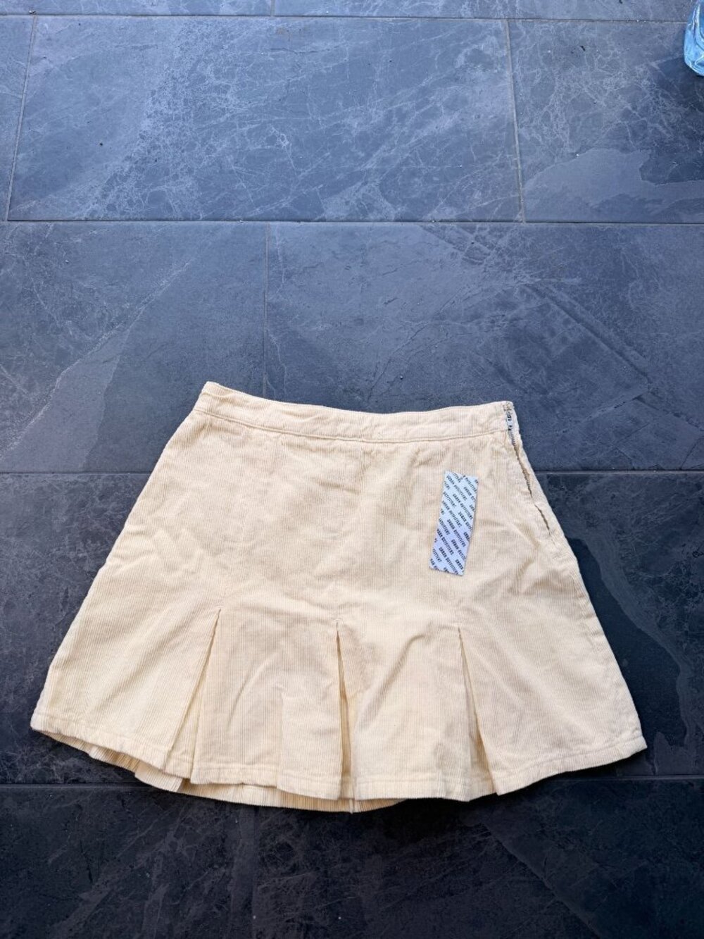 BDG mini school skirt Small Medium Cream Off white NWT